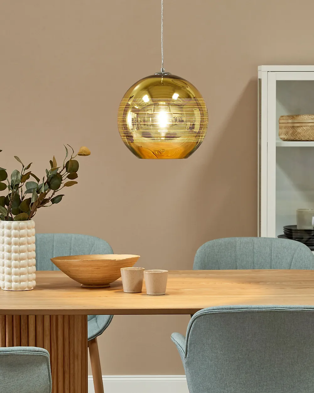 Pendant Lamp ASARO Glass Gold_1171956