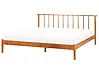 Bed Pine Wood BARRET 180 x 200 cm (EU Super King) Brown