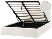 Ottoman Bed MONTLAUR Boucle White 140 x 200 cm (EU Double)_958470