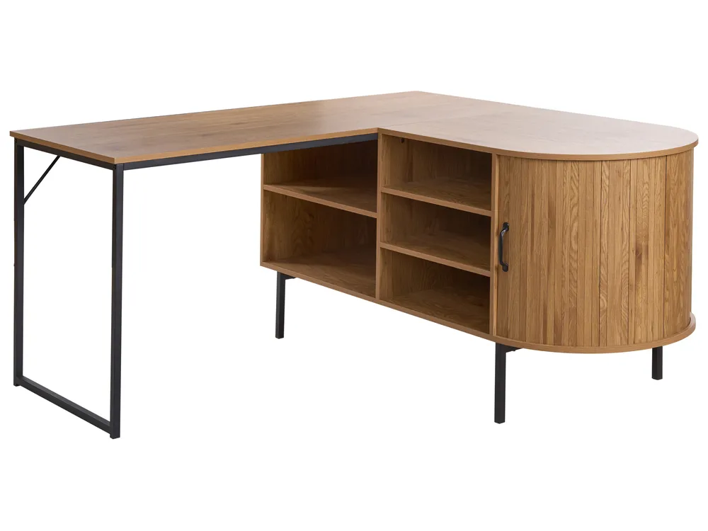 Eckschreibtisch SOLARI 140 cm 140 cm Hellbraun