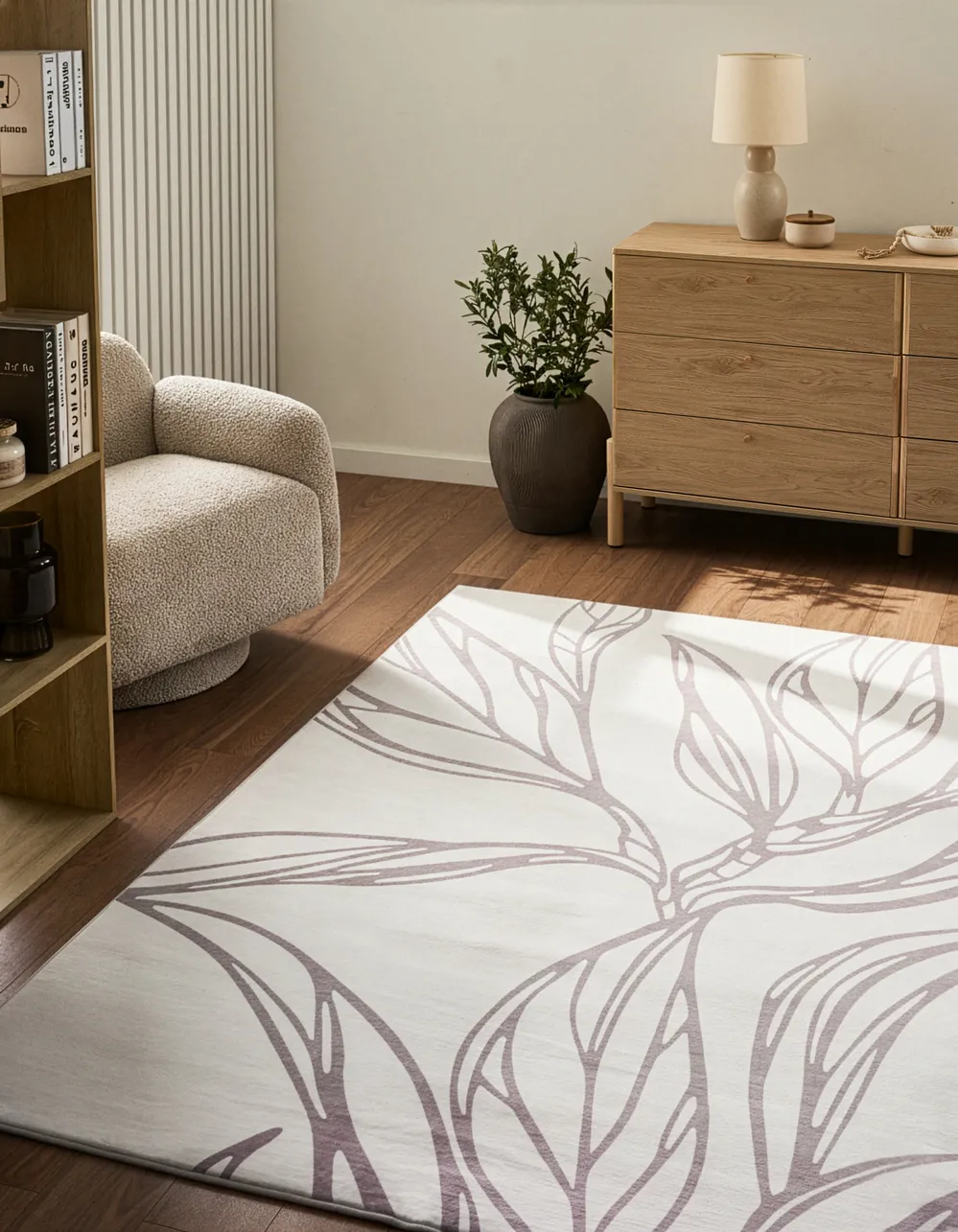 Rug ERZURUM Light Beige 160 x 230 cm
