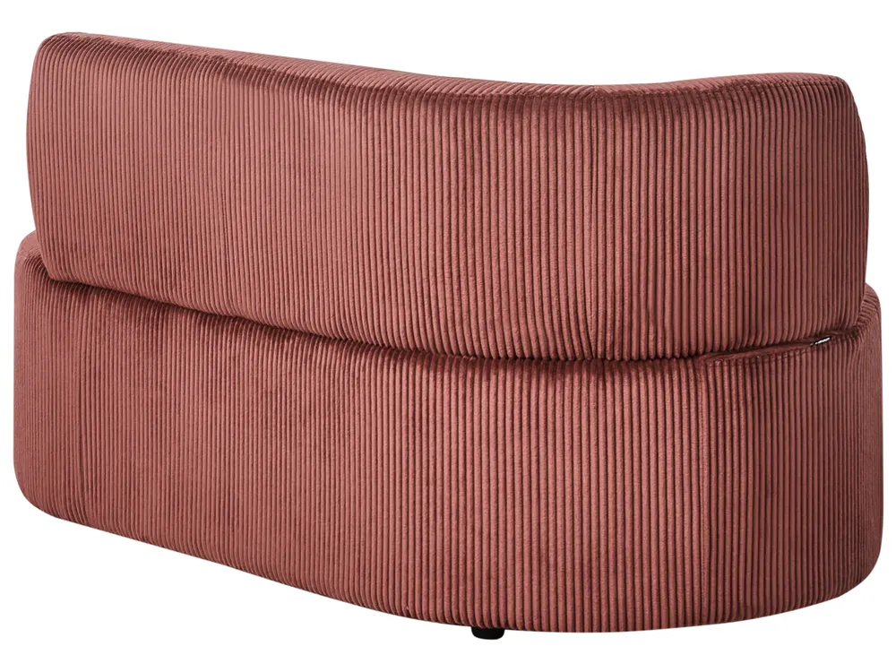 Linksseitige Chaiselongue VANVEY Cord Rot_1004204