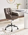 Schreibtischstuhl PALMDALE Bouclé Dunkelbraun