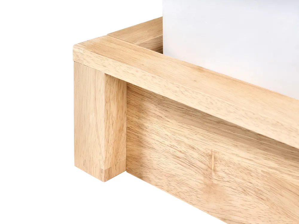 Bett ohne Kopfteil Holz ANTRAS 180 x 200 cm Hellbraun_1032906
