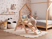 Multifunctional Climbing Arch MOAMA Pine Wood Light Brown_1083387