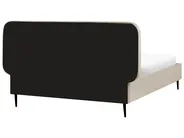 Bett mit Lattenrost Samtstoff BRIN 140 x 200 cm Taupe_942104