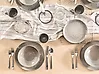 Suppenteller 4er Set COSTMARY Steinzeug Grau 19 cm