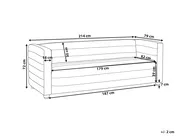 Sofa 3-Sitzer HOFN Bouclé Cremeweiß_917447