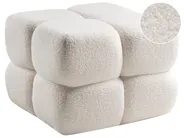 Pouf CALIENTE Bouclé Cremeweiß_1020251
