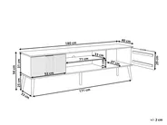 TV-Möbel TIMMINS Kiefernholz Braun_937010