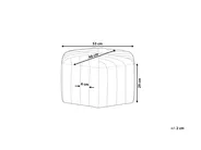 Pouf MURIETTA Samtstoff Dunkelgrün_765894
