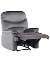 Recliner Chair ESLOV with Footrest Velvet Grey