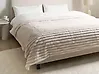 Bedspread RAKYA Faux Fur 200 x 220 cm Light Beige