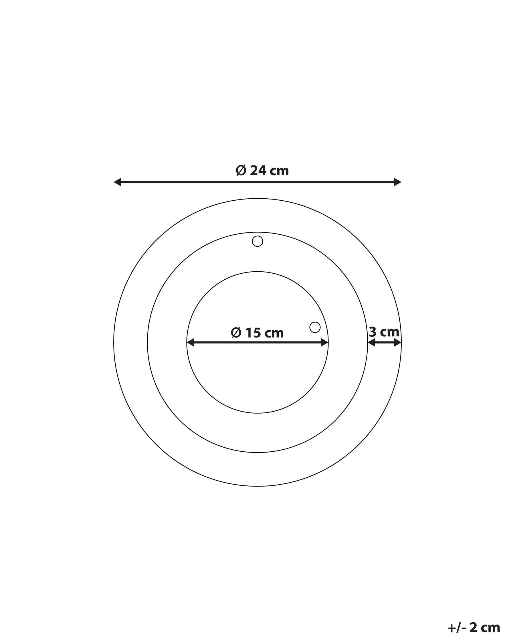 Wanduhr CLUSES 30 cm Metall Schwarz_941212