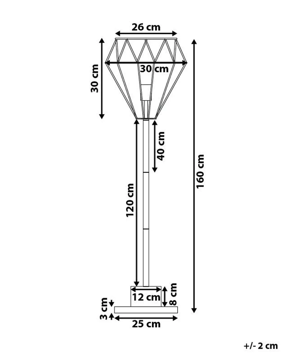Stehlampe MOONI Metall Messing_695798