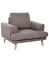 Sessel KILDAL Stoff Braun
