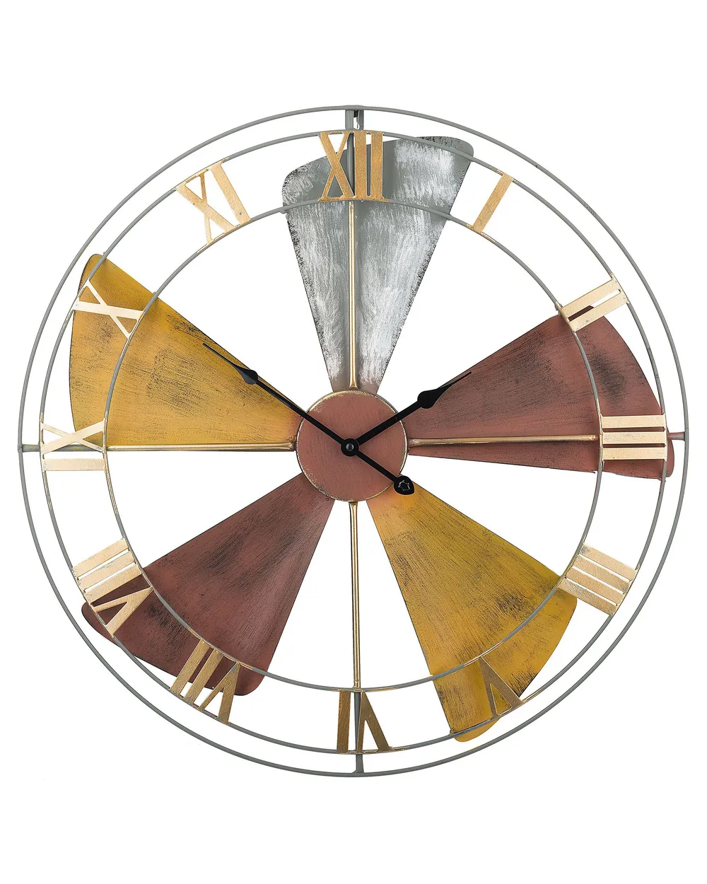 Wanduhr WIKON 60 cm Metall Bunt