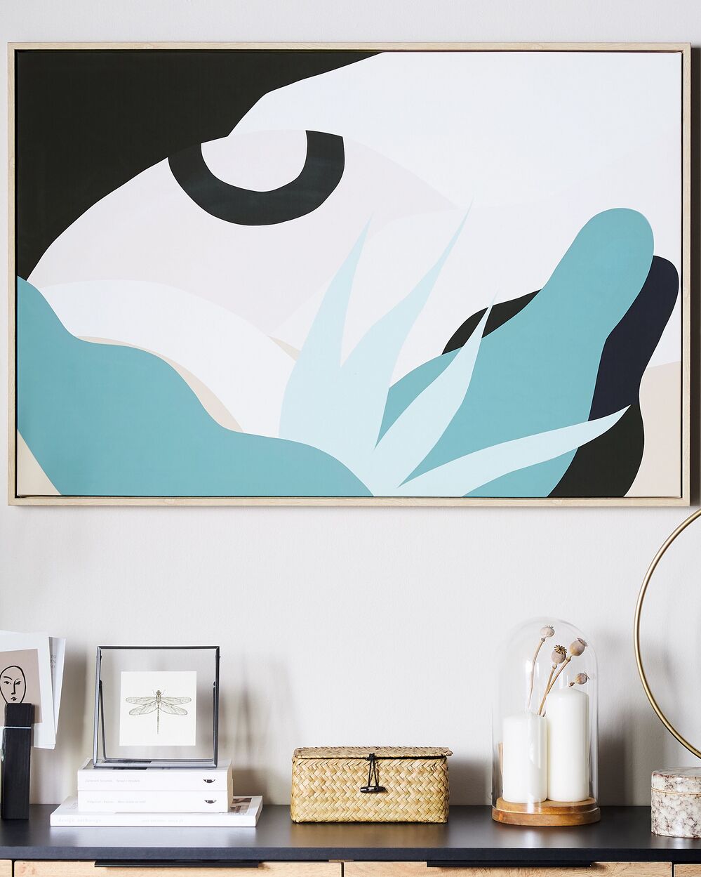 Platno FORNEA 63 x 99 cm abstraktni motiv Večbarvno