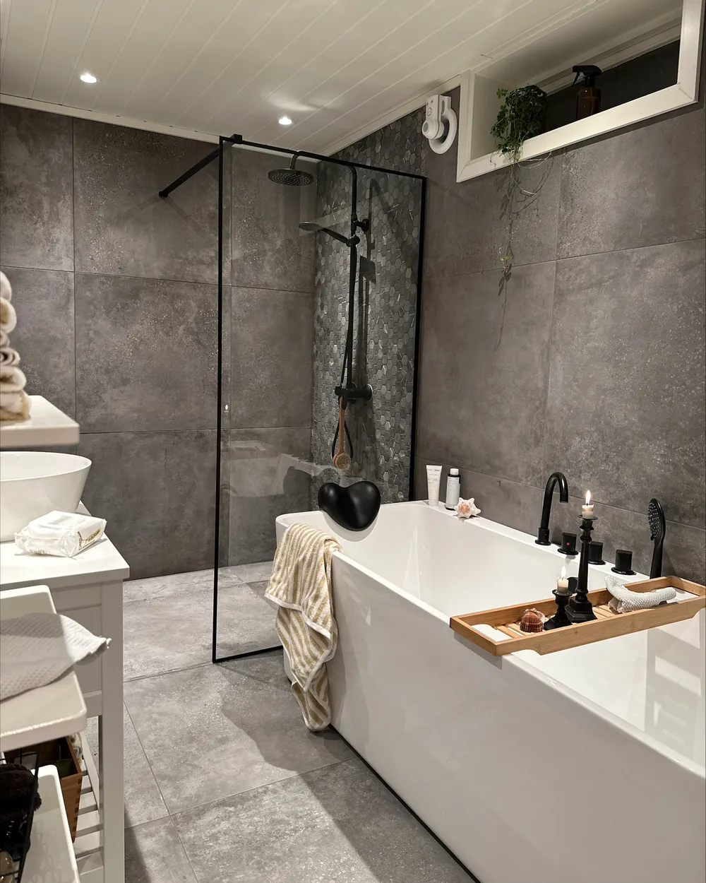 Shower Screen WASPAM II 900 x 1900 mm Black_862784