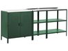 Outdoor-Küche 3er Set VILAMA Grün Metall
