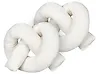 Dekokissen 2er Set GLADIOLUS 172 x 14 cm Bouclé Cremeweiß Ohne Muster