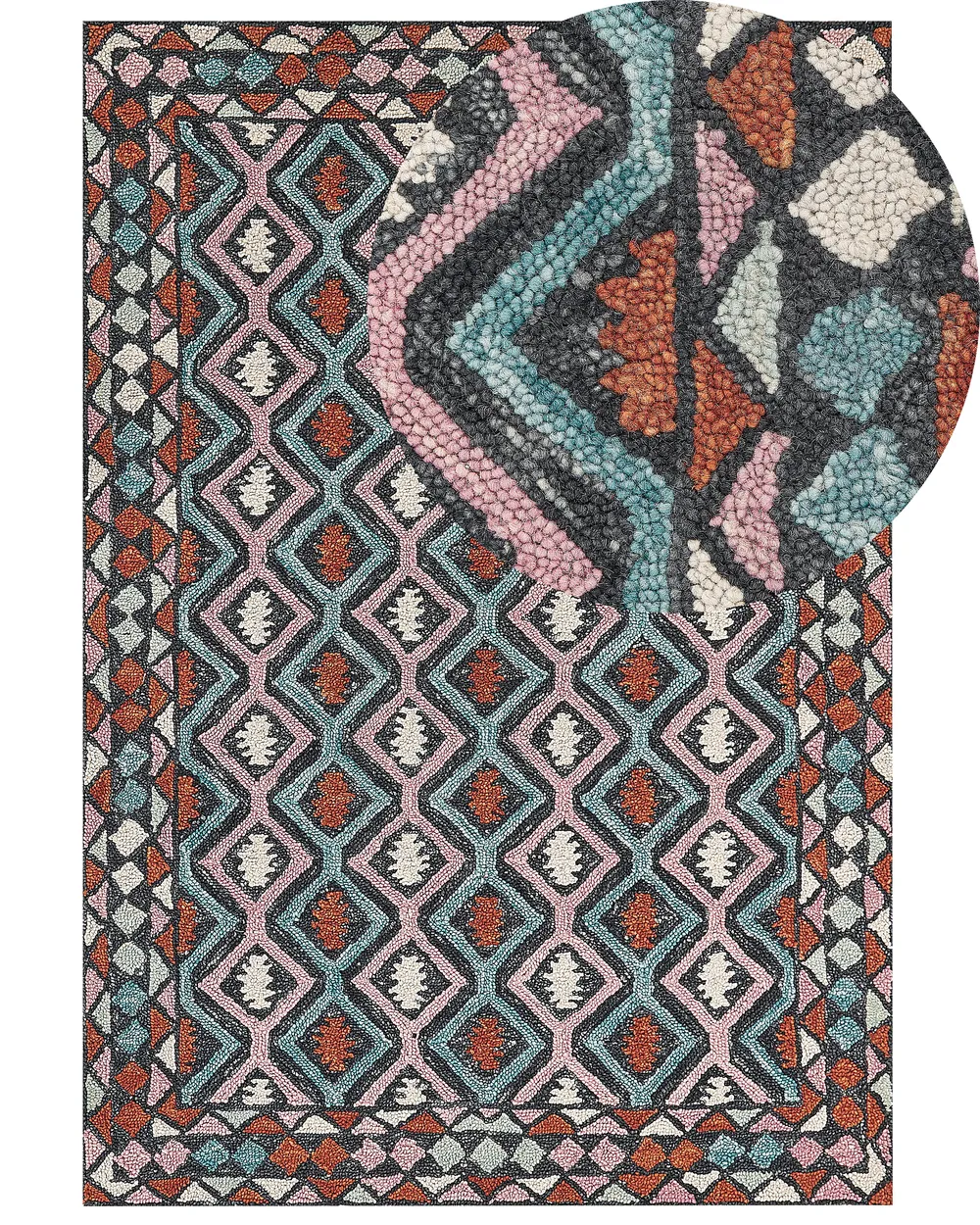 Rug HAYMANA Multicolour 160 x 230 cm Wool_836658