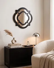 Wall Mirror COBETA 51 cm 51 cm Black_1179822