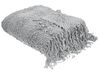 Kuscheldecke VELLA Baumwolle 150 x 200 cm Grau