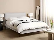 Bed Fabric CORIO 140 x 200 cm (EU Double) Light Grey_1175182