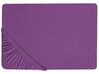 Spannbettlaken JANBU 90 x 200 cm Baumwolle Purpur