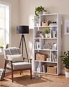 5 Tier Bookcase ORILLA 174 cm White