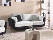 Sofa 3-Sitzer BOLGA Stoff Schwarz_1075149