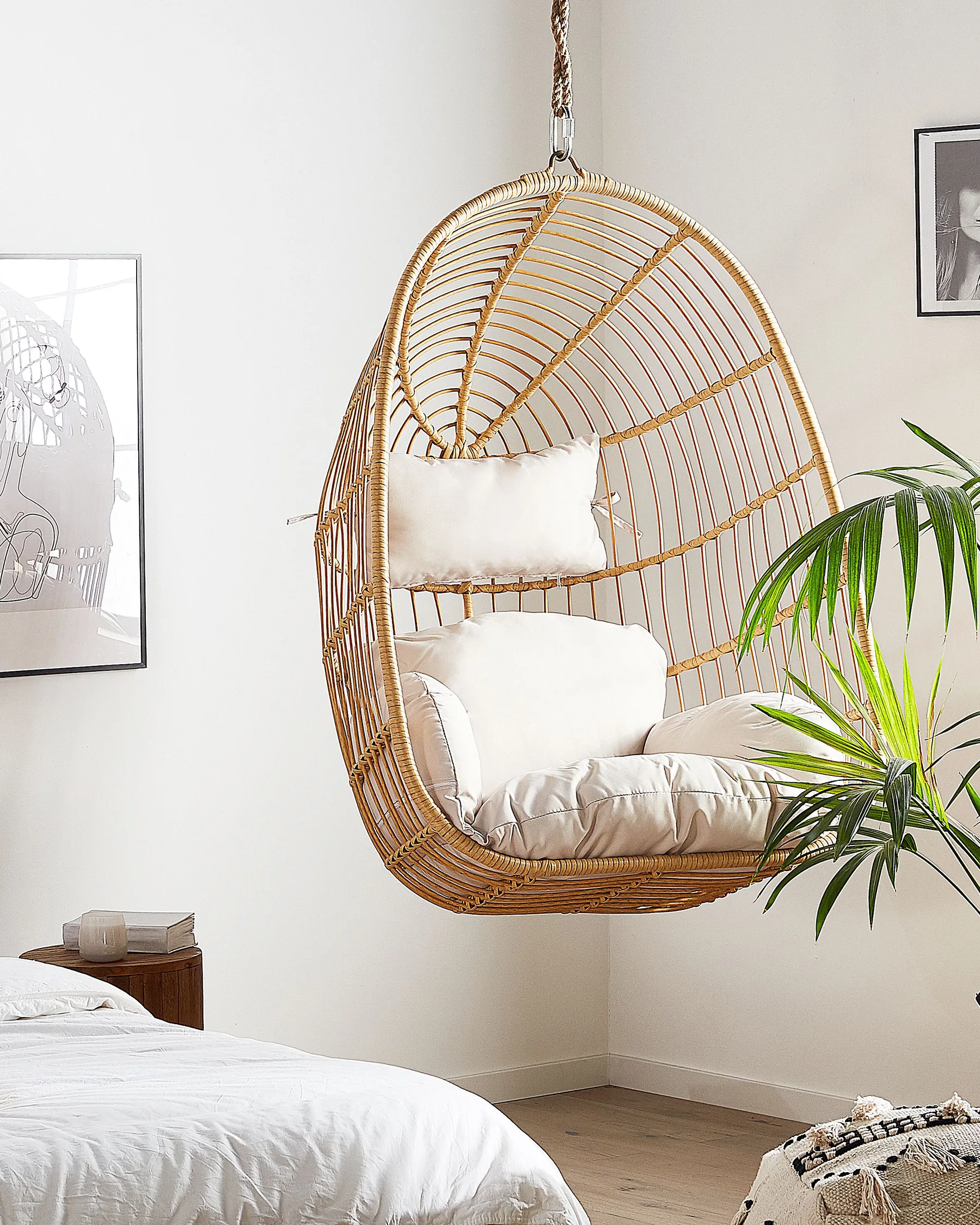 Hanging Chair CASOLI PE Rattan Natural_765004