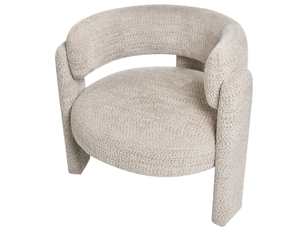 Sofa Set 4-Sitzer BUREA Chenillegewebe Hellbeige_1072745