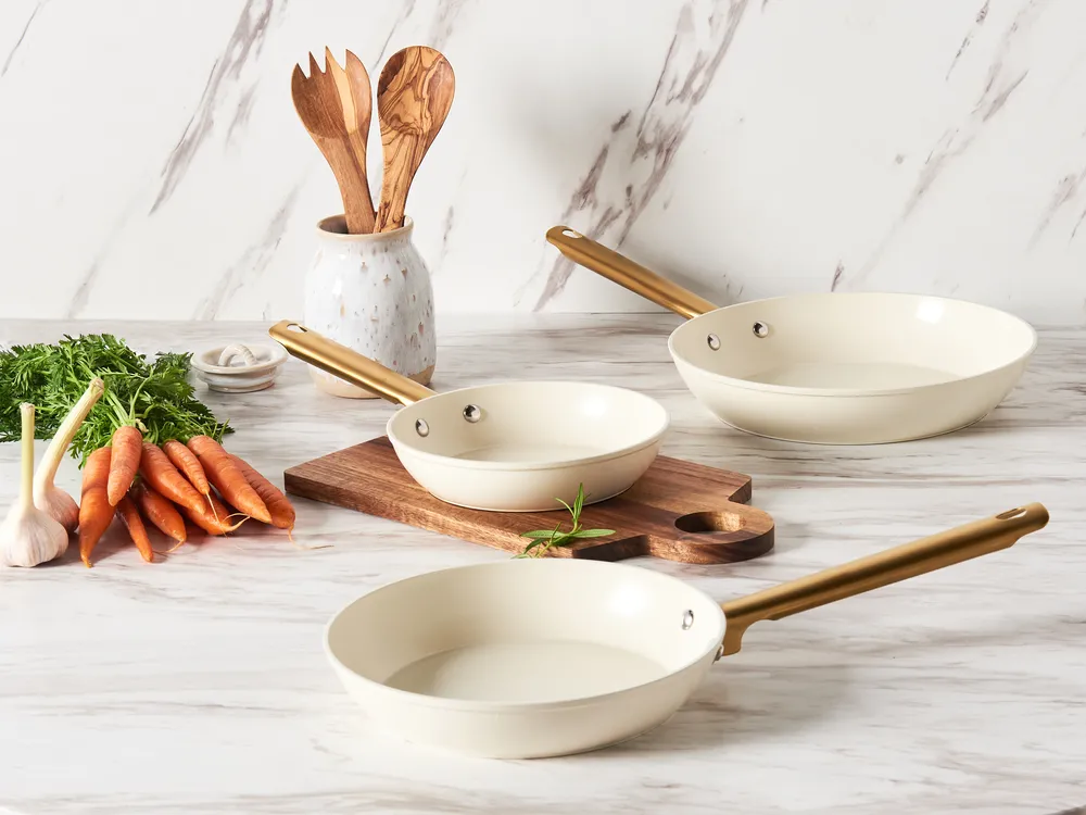 Bratpfannen 3er Set ELITE PRO Cremeweiß