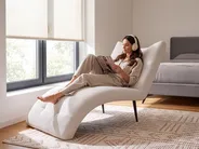 Chaiselongue QUILLY Cord Cremeweiß_1096012