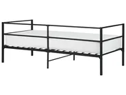 Bett mit Lattenrost Metall BATTUT 90 x 200 cm Schwarz_894121