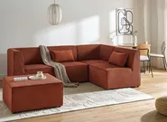 1-Seat Section LEMVIG Corduroy Golden Brown_1054681