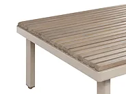 Outdoor Couchtisch FIVIZZANO 90 cm 70 cm Akazienholz Beige_1159298