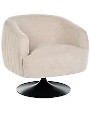 Drehsessel NORAGER Stoff Hellbeige_1165186