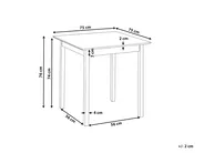 Esstisch VERITAS Schwarz 75 cm 75 cm Kiefernholz_1070937