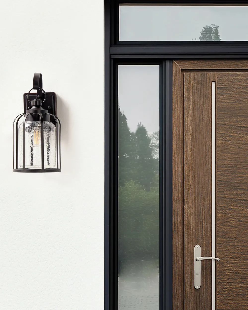 Außenwandleuchte WOOLER Schwarz_870492