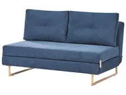 Sofa Bed 3 Seater JERSLEV Fabric Blue_1012911