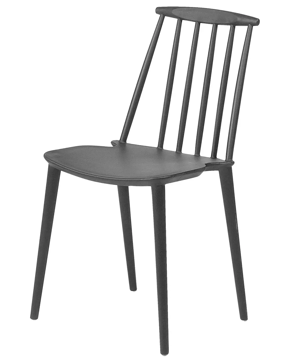 Set of 2 Dining Chairs VENTNOR Black_707138