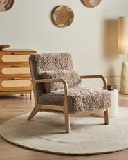 Sessel SKOVDE Webpelz Taupe_1019268