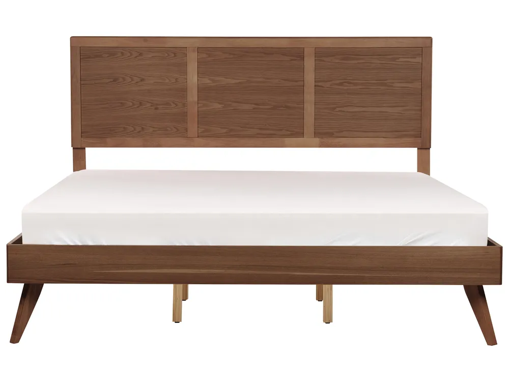 Bett mit Lattenrost ISTRES 180 x 200 cm Dunkle Esche_727946