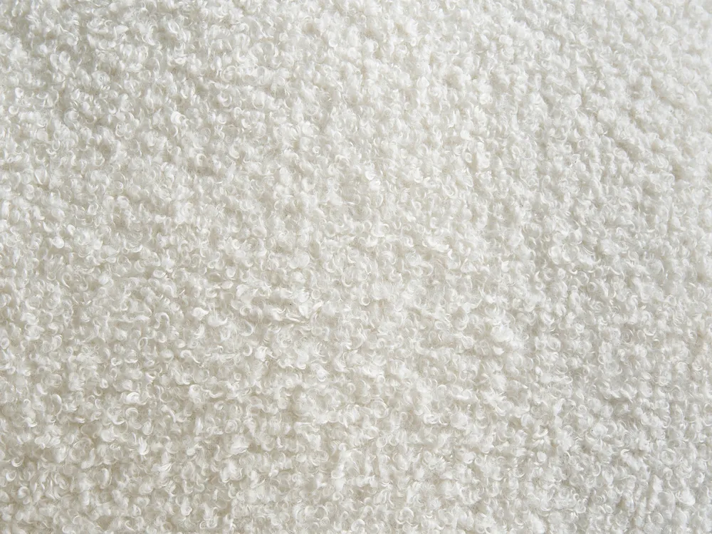 Bett mit Lattenrost Bouclé SOULISSE 120 x 200 cm Cremeweiß_1129915