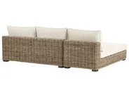 Garden Lounge Set with Table 4 Seater VARALLO Modular Rattan Grey Right Hand_954981