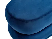 Upholstered Bench ELLENDALE Velvet Navy Blue_937054