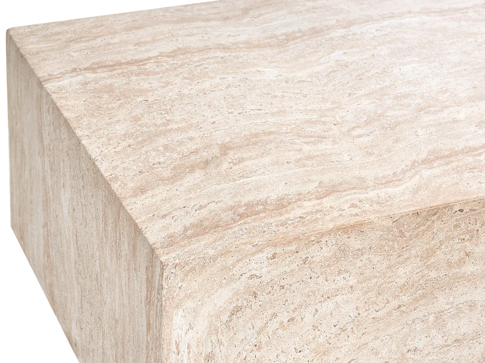 Couchtisch NOBRES 90 cm 66 cm Travertinoptik_1007448